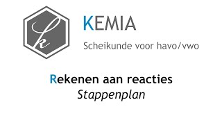 Rekenen aan reacties Stappenplan [upl. by Ahkihs]