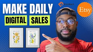 Start Making Daily Sales On Etsy with Printable Wall Art Make More Sales On Etsy Step by Step Guide [upl. by Spancake]