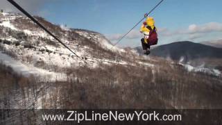 NY Zipline Adventures  Longest amp Highest  at Hunter Mountain [upl. by Fiden828]