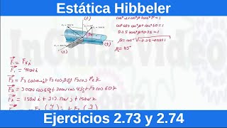 Estática Hibbeler 12 Edición Ejercicios Resueltos 273 y 274 FísicaIngeniería [upl. by Rese]