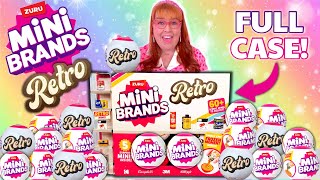 I UNBOXED A FULL CASE OF MINI BRANDS RETRO BLIND BAGS [upl. by Eikkin]