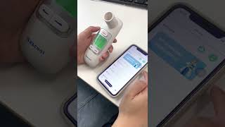 Quick guide to connecting the peak flow meter and mobile APP [upl. by Aynotahs]