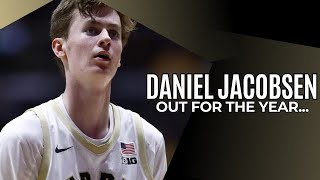 BREAKING Purdue Center Daniel Jacobsen Out For The Year [upl. by Stig303]