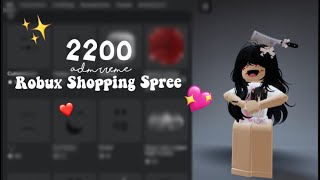 2200 Robux Shopping Spree  admrreme [upl. by Erv]