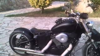 BOBBER HONDA STEED 600 EXHAUST SOUND [upl. by Dale351]