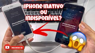 IPHONE INATIVO OU INDISPONÍVEL  VEJA COMO DESBLOQUEAR SEU IPHONE  IPHONES 6 6 PLUS 6S E 6S PLUS [upl. by Notelrac791]