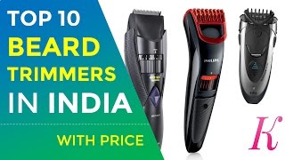 Top 10 Best Beard Trimmers in India with Price [upl. by Ocirne515]