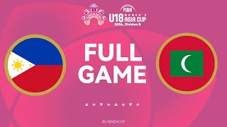 Philippines v Maldives  Full Basketball Game  FIBA U18 Womens Asia Cup 2024  Div B  Group Phase [upl. by Etnwahs]