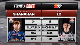 Adam LZ VS Conor Shanahan  Formula DRIFT Long Beach 2024  PRO Round 1  Seeding Final 4 [upl. by Eiltan]