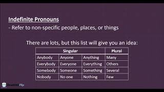 Indefinite Pronouns vs Indefinite Adjectives  Grammar Lesson [upl. by Brook171]