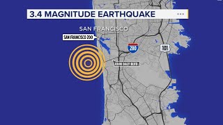 34 magnitude earthquake hits near San Francisco USGS says [upl. by Asenab135]