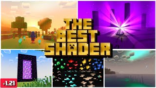 ✨BEST SHADER for BEDROCK  MINECRAFT PE 121  120 shaders [upl. by Bokaj]