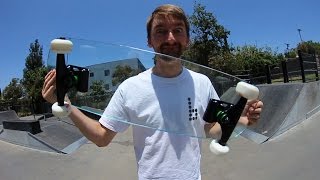 EXTREMELY DANGEROUS GLASS SKATEBOARD  YOU MAKE IT WE SKATE IT EP 13 [upl. by Hite]