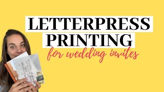 Letterpress Printing for Wedding Invites [upl. by Moore897]