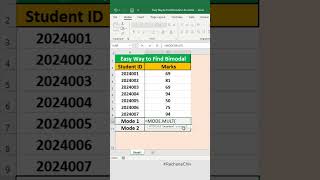 Easy Way to Find Bimodal in Excel excel statistics shorts [upl. by Levine820]