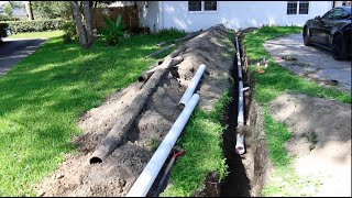 How to replace a main sewer line for ONLY 490 [upl. by Zonnya665]