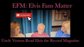 Uncle Vernon Read Elvis the Record Magazine [upl. by Leund977]