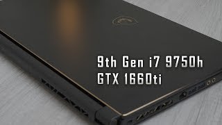 2019 MSI GS65 9th gen i7 9750h and GTX 1660ti Review [upl. by Meunier620]