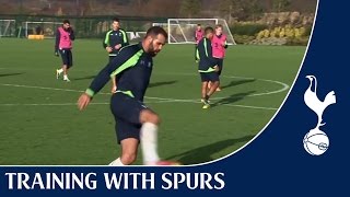 Spurs scoring elite  Kane Sandro and Defoe  Training With Spurs [upl. by Innej]