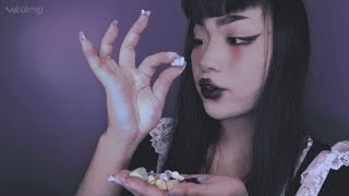 asmr crazy girl shows you her rock collection and devours them 🪨🤤 [upl. by Rovner]