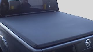 Hard Folding Tonneau Cover For a Nissan Navara D40 [upl. by Einej]