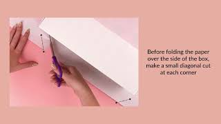 How to Wrap a Shoebox Gift with top amp bottom wrapped separately [upl. by Nahallac537]