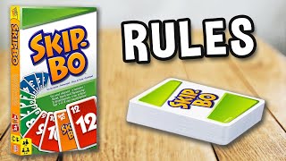 how to play SKIP BO card game official rules and gameplay  SPIELREGELN TV Mattel Games [upl. by Isacco]