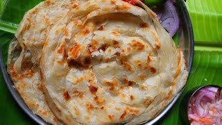 Malabar Parotta Recipe  Perfect Flaky Layers Made Easily [upl. by Eugenie]