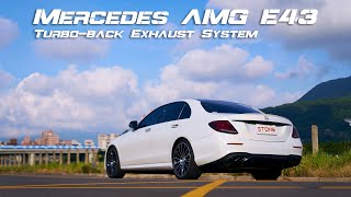 Mercedes AMG W213 M276 E43  Stone Turboback Exhaust Sound [upl. by Vyky]