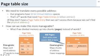 Virtual Memory 5 Page Tables [upl. by Morehouse]