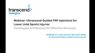 Webinar Ultrasound Guided PRP Injections for Lower Limb Sports Injuries Techniques and Protocols [upl. by Mott]