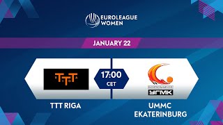 TTT Riga v UMMC Ekaterinburg  Full Game  EuroLeague Women 202021 [upl. by Oniram167]