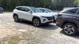 Portofino Gray vs Quartz White 2022 Hyundai Tucson [upl. by Petty]