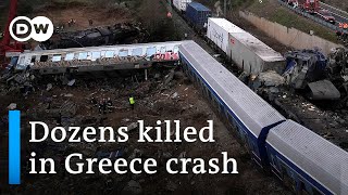 Death toll rises in Greece train crash I DW News [upl. by Bramwell]