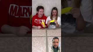 Real banana vs fake banana challenge banana funny comedy remixmagic shorts [upl. by Camella]