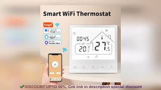 Smart Tuya WiFi WaterElectric Floor Heating Thermostat Water Gas Boiler Temperature Contr [upl. by Lankton]