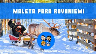 Maleta para Viaje a Rovaniemi ¿qué llevar [upl. by Ellenet]