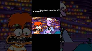 Anxiety and Fear Reacted To Their Ship  Inside Out 2  insideout2 insideout funnyanimation [upl. by Rochus]