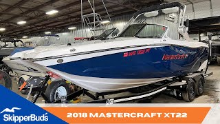 2018 Mastercraft XT22 Wake Boat Tour SkipperBuds [upl. by Loris]