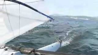 Adventure Trimaran 24 Sailing in Bellingham [upl. by Nosiram37]