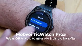 Mobvoi TicWatch Pro5 Upgrade to Wear OS4 [upl. by Cerveny]