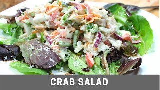 Crab Salad Quick and Easy Homemade Recipe [upl. by Airretal]