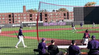 93 Exit Velo on Deep Triple  Northwestern Univ CampMichael Stebel2025 Corner INFOctober 262024 [upl. by Hendon]