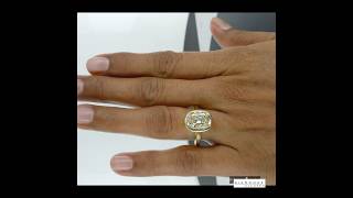 Antique Style Cushion Natural Diamond Ring R9341 modernantique antiquediamond [upl. by Powel326]