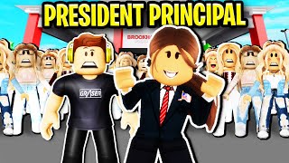 President Became Principal Of Roblox Brookhaven 😲😎 [upl. by Zapot]