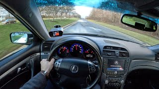 2005 Acura TL 32 6MT  POV Test Drive  060 [upl. by Aneeres]