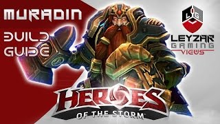 Heroes of the Storm Gameplay  Muradin Build Guide Tutorial HotS Muradin Gameplay Quick Match [upl. by Ellecrad]