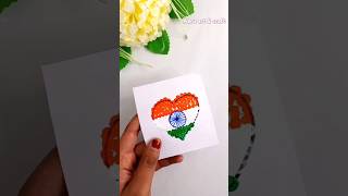 easy kids craft 🇮🇳 hand craft for kids 🇮🇳shorts trending youtubeshorts viralvideo flag yt [upl. by Jacob471]