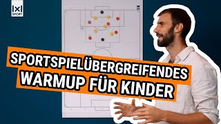 Abwechslungsreiches Kindertraining Spaßige Sportspiele fürs Warmup [upl. by Ennasor]