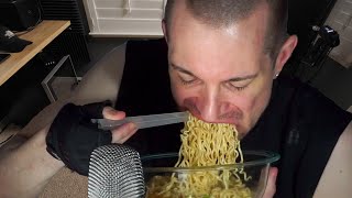 ASMR Eating 30 Packs of Ramen Noodles [upl. by Erikson854]